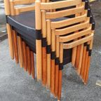 6 Vintage Strax Stoelen, Hartmut Lohmeyer Voor Casala thumbnail 16