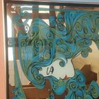 Vintage L'oreal Spiegel Art-nouveau Stijl thumbnail 7