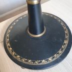 Klassiek - Vloerlamp - Staande Lamp - Met Leder Omkleed -1950 thumbnail 15
