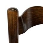Set Van 4 Donkerbruine Houten Stoelen Jaren 70 Minimalist thumbnail 22