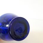 Antiek Beschilderd Vaasje Kobalt Blauw Vaasje thumbnail 7