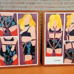 Tweeluik Schilderijen In Pop Art Stijl "P.Bakker" Uit 1975 thumbnail 4