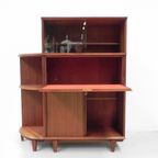 Vintage Vitrine, Secretaire Kast, Mahonie thumbnail 18