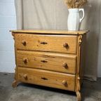 Antieke / Vintage Grenen Ladekast (Commode) thumbnail 15