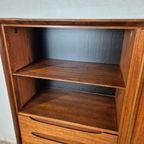 Ernst Dieter Hilker Vintage Jaren 60 Wandmeubel, Highboard thumbnail 16