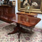 Victoriaanse Uitschuifbare Eettafel. Palissanderhout, Bronzen Decor. thumbnail 4