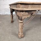 Grote Antieke Indische Tafel thumbnail 4