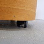 Modernistische Bijzettafel Cilinder Paul Mayen Plywood '80 thumbnail 6