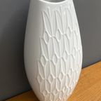 Large Vintage White Ceramic Vase By Alka Kunst Bavaria thumbnail 7