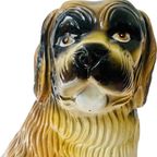 Vintage Xl Beeld Sint-bernard Hond Keramiek thumbnail 2