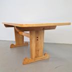 Vintage Eetkamer Set Schragentafel Bank Stoelen Krukken ´60 thumbnail 15