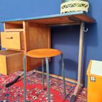 Vintage Bureau, Leraren Lessenaar, Desk, Formica Blad thumbnail 5