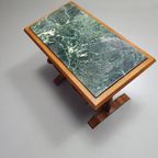 Magazine Holder With Green Marble Top 1960's. thumbnail 3