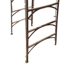 Oude Frans Industriële Metalen Ladder thumbnail 9
