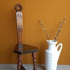 Retro Vintage Ronde Kruk, Blauwe Stoffering, Hairpinlegs thumbnail 20