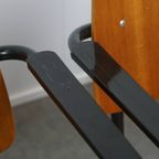 Set Van 10 Vintage Jaren ’60 Dutch Design Marko School/kantine/eetkamerstoelen Met Armleuningen thumbnail 9