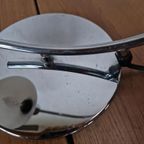 Vintage Bauhaus Stijl Tafel Lamp Chrome Glas thumbnail 6