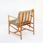 Set Van 4 Safari Bamboo Fauteuils + Tafeltje Vintage thumbnail 17