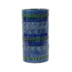 Vintage Italiaanse Vaas Ceramiche Minerva Blauw Keramiek thumbnail 5