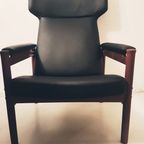 Soren Hansen Model 4365 Wing Chair For Fritz Hansen Denmark 1960S thumbnail 7