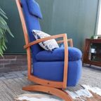 Design Schommelstoel | Jaren 80 90 | Art Deco Stijl Fauteuil thumbnail 4