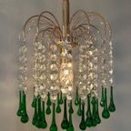 3 Beschikbaar Vintage Murano Teardrop Hanglampen Kristal thumbnail 2