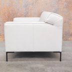 Refurbished Witte Leren Design On Stock Bloq Loveseat! thumbnail 8