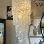 Vintage Capiz Schelpen Hanglamp Xxxl Parelmoer 60’S thumbnail 2