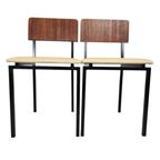 Vintage - Dutch Design - (2) Eetkamerstoelen - Martin Visser Stijl - 60's thumbnail 3