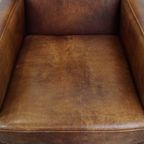 Mooie En Comfortabele Schapenleren Art Deco Design Fauteuil Met Een Prachtige Kleur thumbnail 7