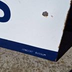 Xl Emaille Reclamebord Chevron Motoroil, Langcat Bussum️️⛽️ thumbnail 5