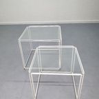 Max Sauze Bijzettafel. Vintage Salontafel 'isocele' Wit. thumbnail 6