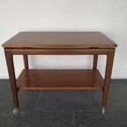 Scandinavisch Teakhouten Vintage Serveerwagen thumbnail 7