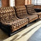 Retro Modulaire Zetel / Vintage Fauteuil / Salon 3 Delig thumbnail 3