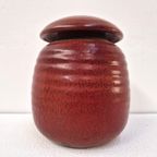 Red Piet Knepper For Mobach Vase, Modernist Dutch, Utrecht thumbnail 6