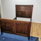 Antiek Frans Tweepersoonsbed, Art Deco, Brocante Bed. 031910 thumbnail 6