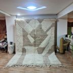 Authentiek Marokkaans Berber Beni Ourain Tapijt 300X200 Cm - 100% Wol, Handgemaakt thumbnail 2