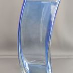 Blue Vase Krosno Poland, 1980S thumbnail 3
