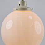 Vintage Bol Hanglamp Schoollamp Koper Stang Art Deco ‘50 thumbnail 2