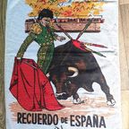 Vintage Handdoek Stierenvechter Spanje Souvenir thumbnail 6