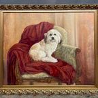 Rene Esgain. "Hond In Een Fauteuil". thumbnail 6