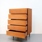 Deense Vintage Ladekast 5 Lades Teak thumbnail 13