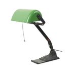 Bauhaus Bureaulamp Notarislamp Erpe Model 52 Groen Emaille thumbnail 10