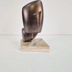 Abstract Keramiek Beeld Op Marmer Voet ‘60 thumbnail 6