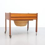 Deense Vintage Fournituren Tafel Teak thumbnail 7