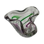 Max Verboeket - Kristalunie Maastricht - Vase With Purple And Green - Unused, Vintage - Dutch Gla thumbnail 6