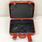 Rode Vintage Koffer Skai Jaren 70 Suitcase thumbnail 6