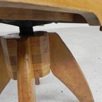 Houten Kinderstoel, Draaistoel, Schoolstoel, Jaren 50 thumbnail 23