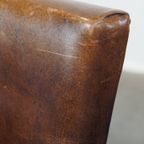 Geweldige Set Van 2 Cognac Kleurige Rundleren Ralph Lauren Design Eetkamerstoelen thumbnail 16