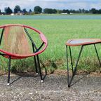 Spaghetti Lounge Chair Met Tafel Jaren '60 thumbnail 7